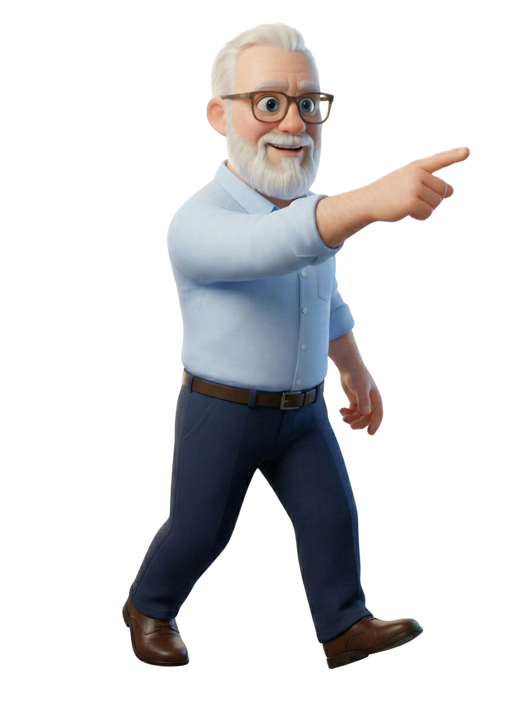Paul Hughes pointing